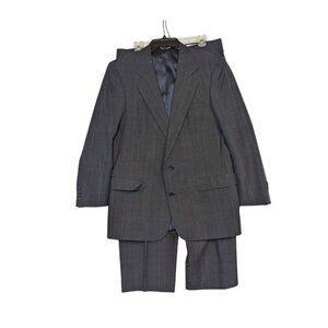 Christian Dior Monsieur 2-Piece Gray Pinstripe Suit 42R Wool Mens Formal Blazer